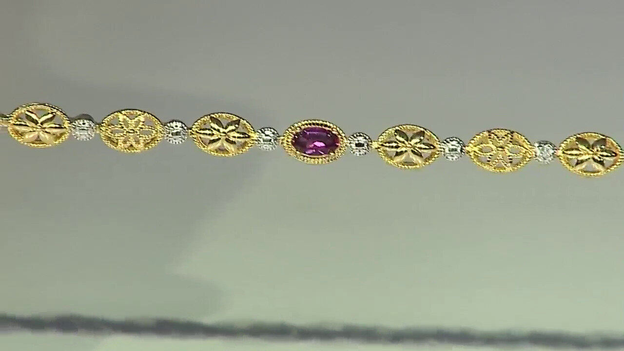 Video Rhodolite Silver Bracelet