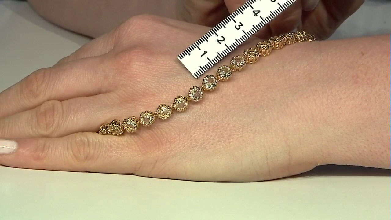 Video Brazalete en plata con Topacio blanco