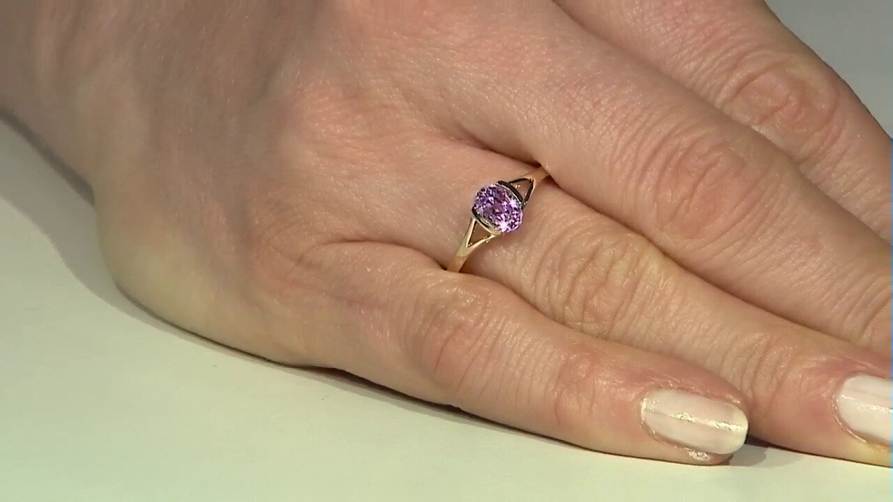 Video 9K Kunzite Gold Ring