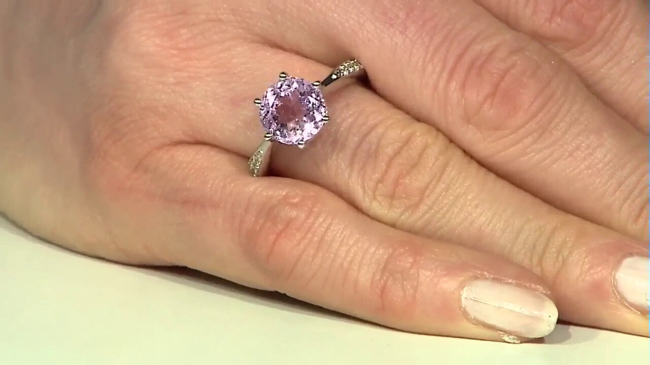 Video Kunzite Silver Ring