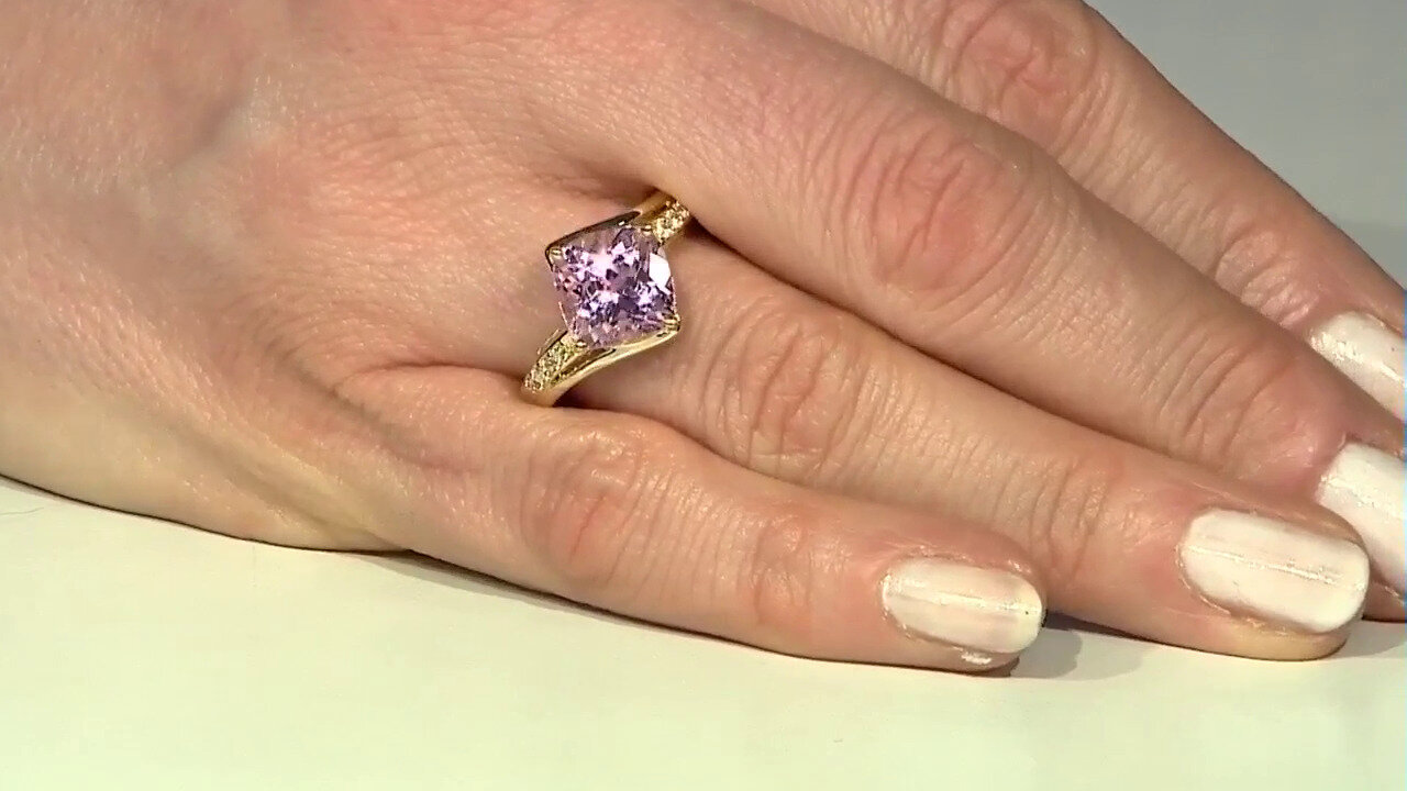 Video Kunzite Silver Ring