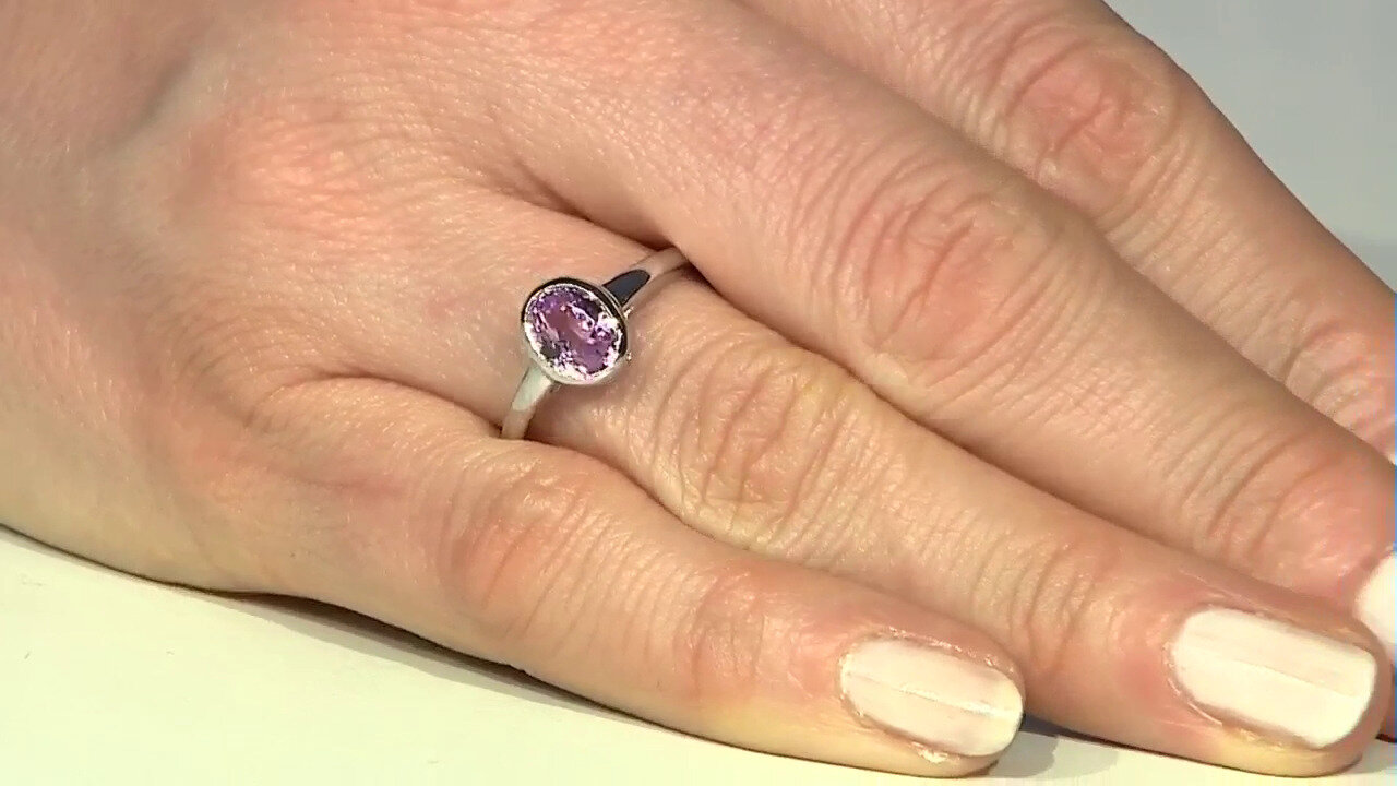 Video Kunzite Silver Ring