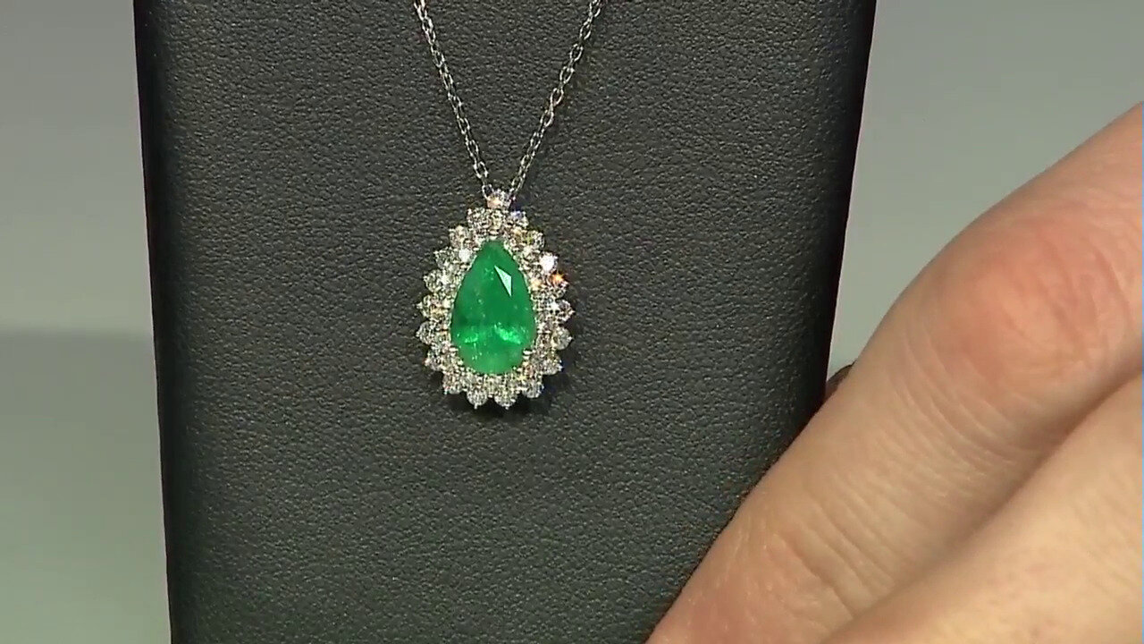 Video 18K Colombian Emerald Gold Necklace (CIRARI)