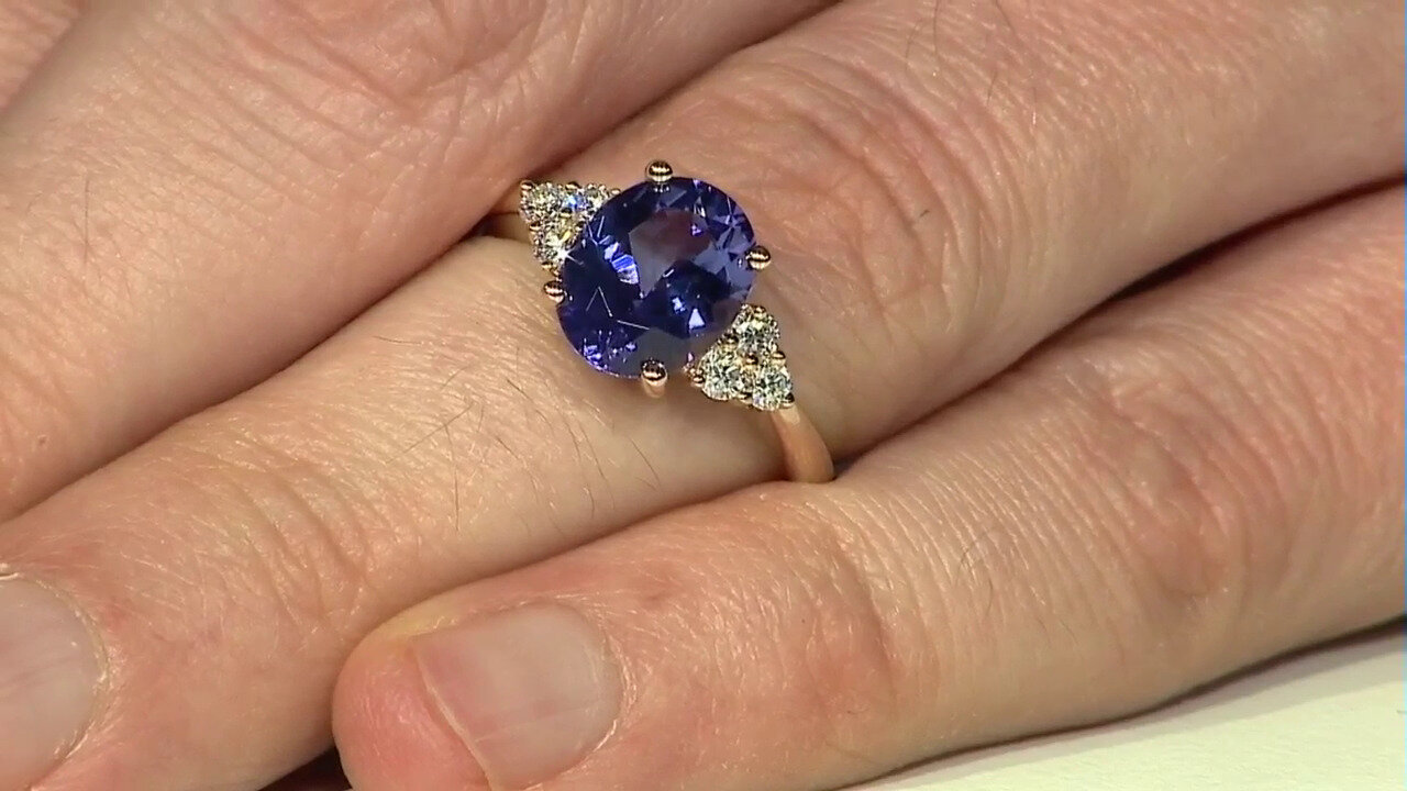 Video Bague en or et Tanzanite AAA (CIRARI)