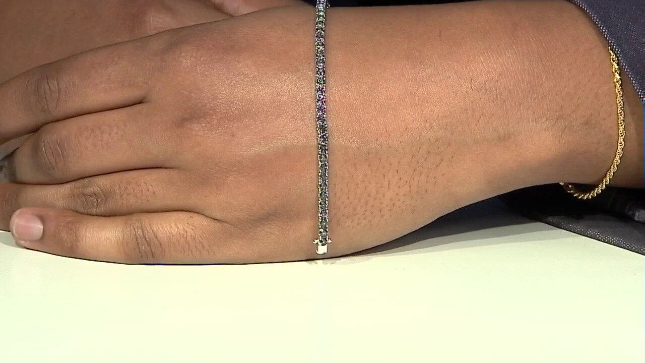 Video Amethyst Silver Bracelet