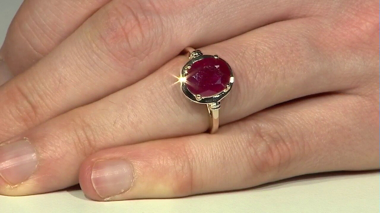 Video 9K Madagascar Ruby Gold Ring