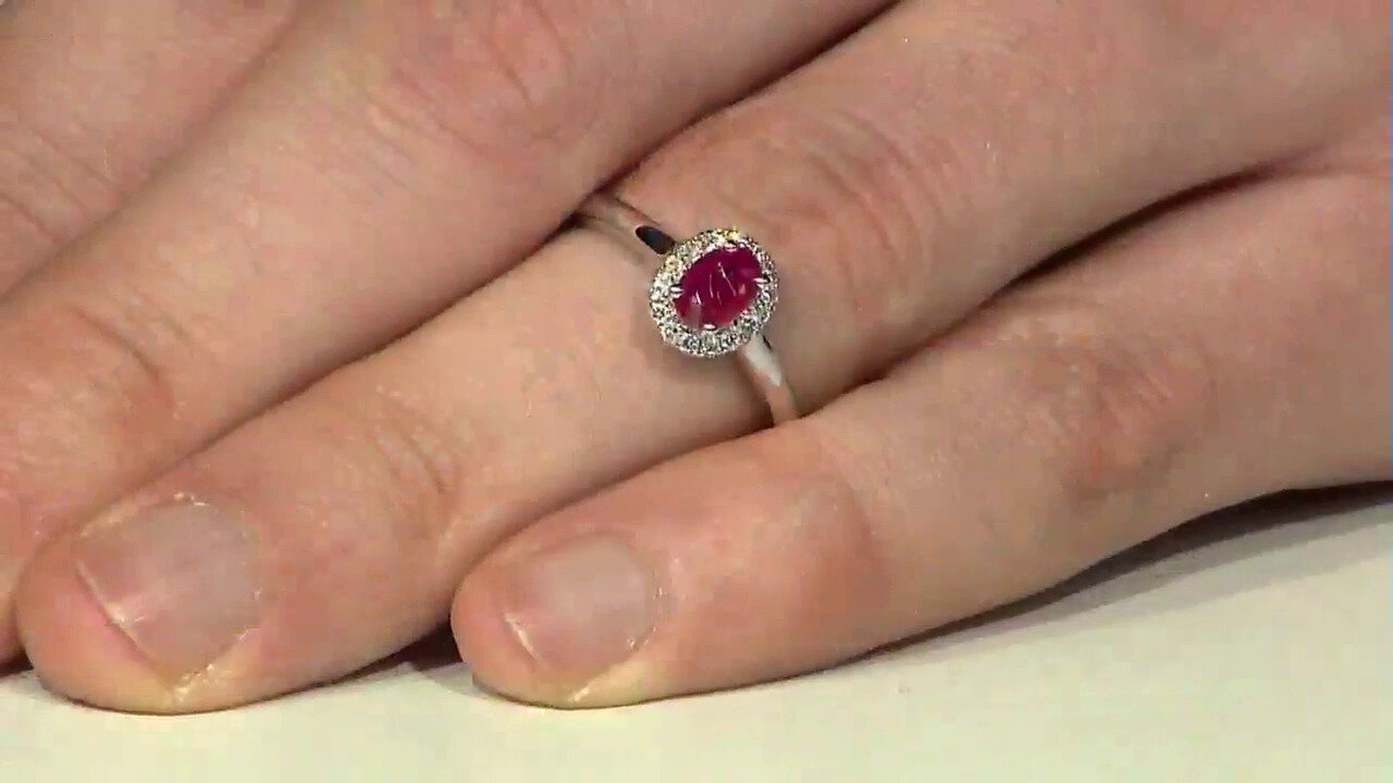 Video 10K AAA Mozambique Ruby Gold Ring