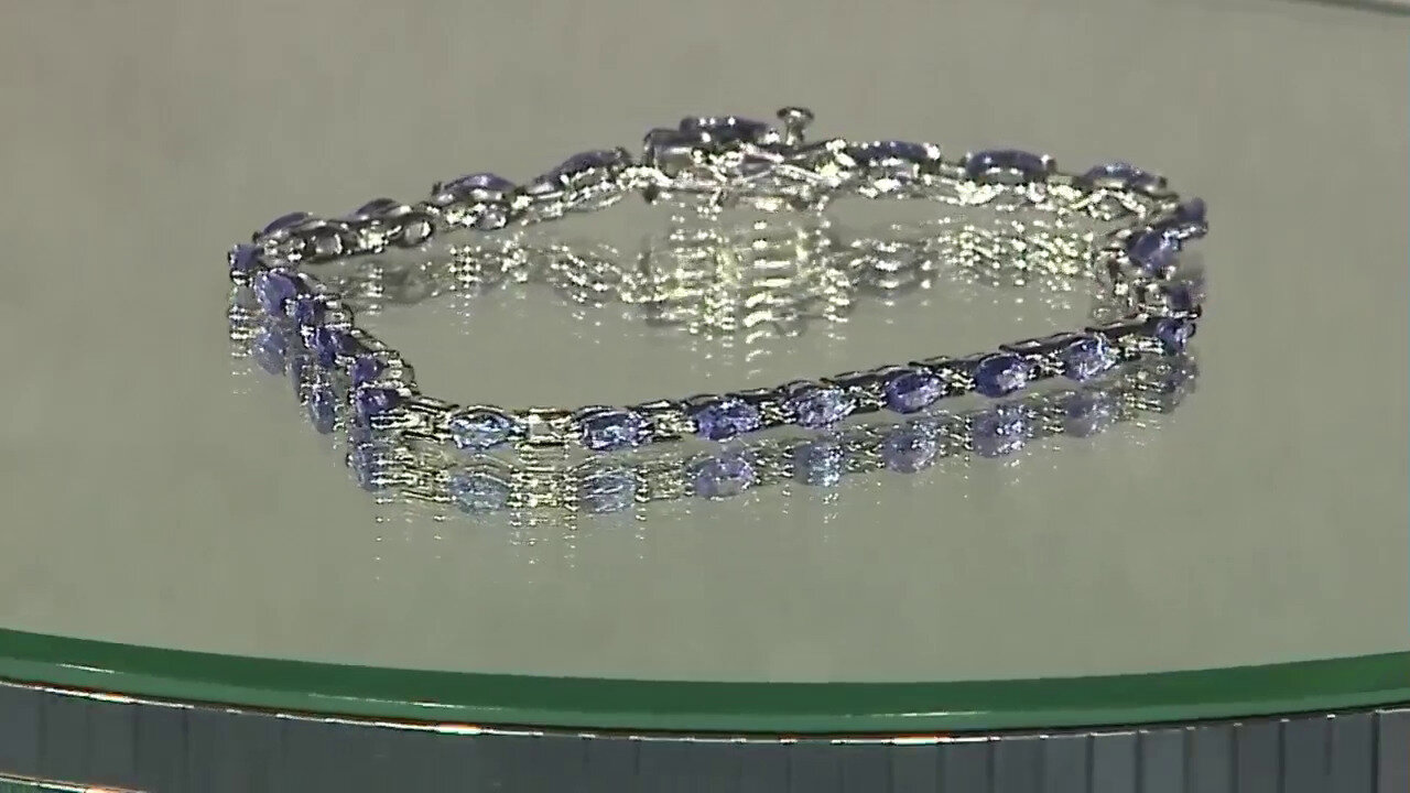 Video Tanzanite Silver Bracelet