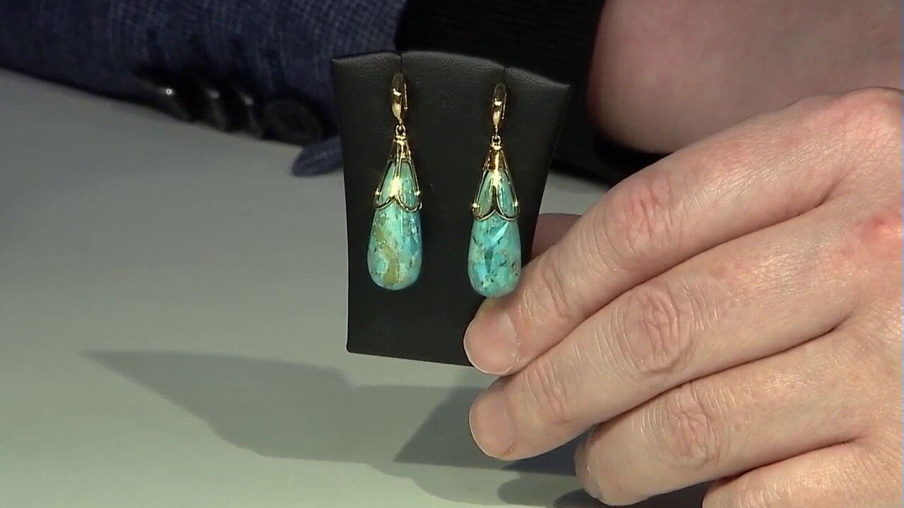 Video Turquoise Silver Earrings (MONOSONO COLLECTION)