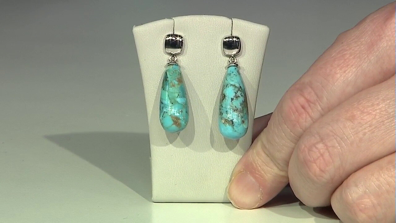 Video Turquoise Silver Earrings (MONOSONO COLLECTION)