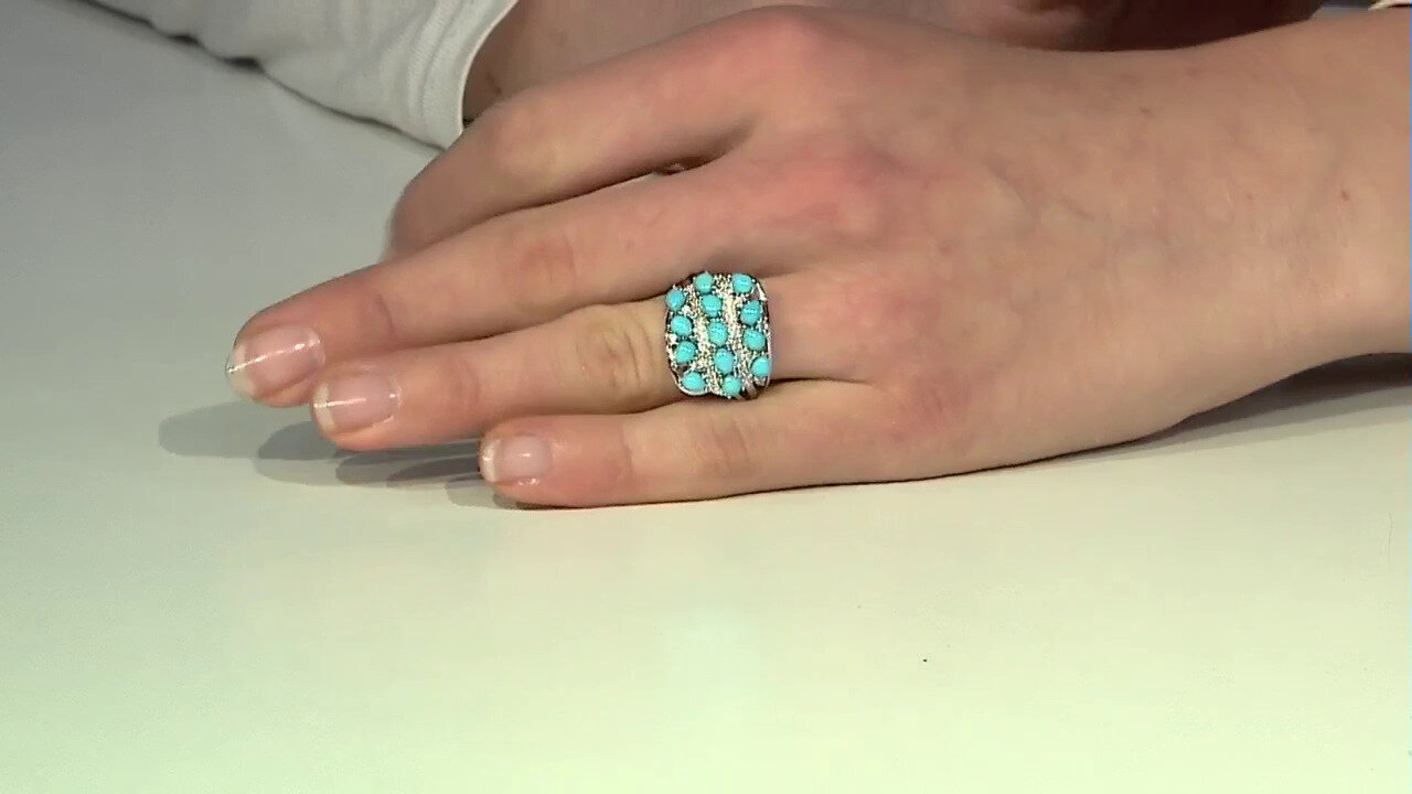 Video Sleeping Beauty Turquoise Silver Ring (Faszination Türkis)