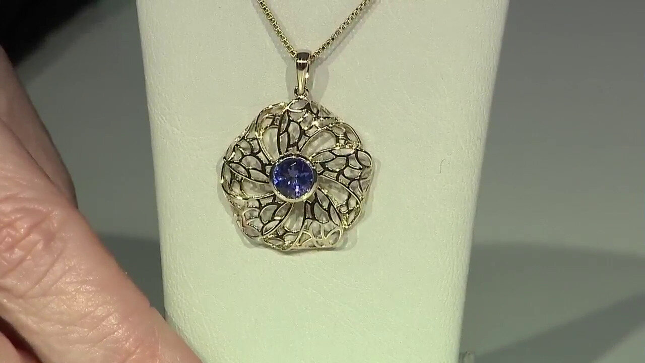 Video 9K AAA Tanzanite Gold Pendant (Ornaments by de Melo)