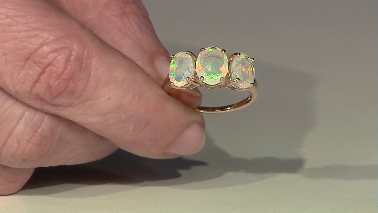 Video 9K AAA Welo Opal Gold Ring (de Melo)