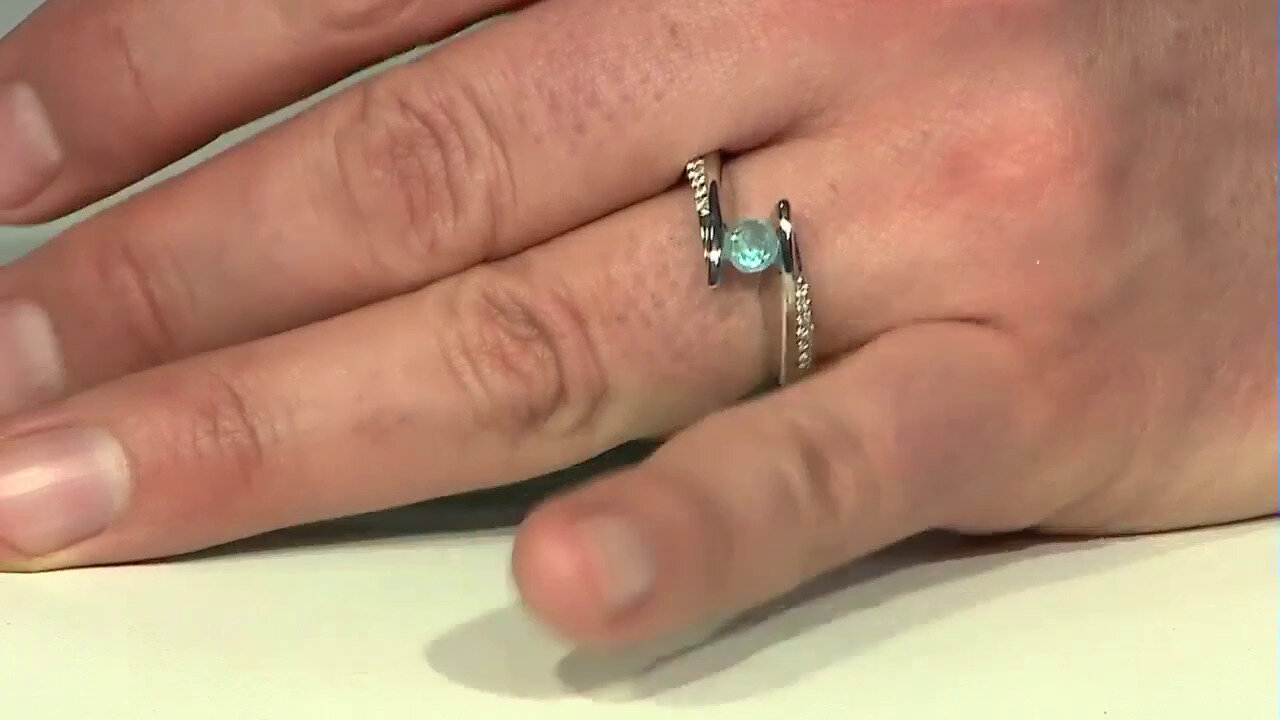 Video Blue Apatite Silver Ring