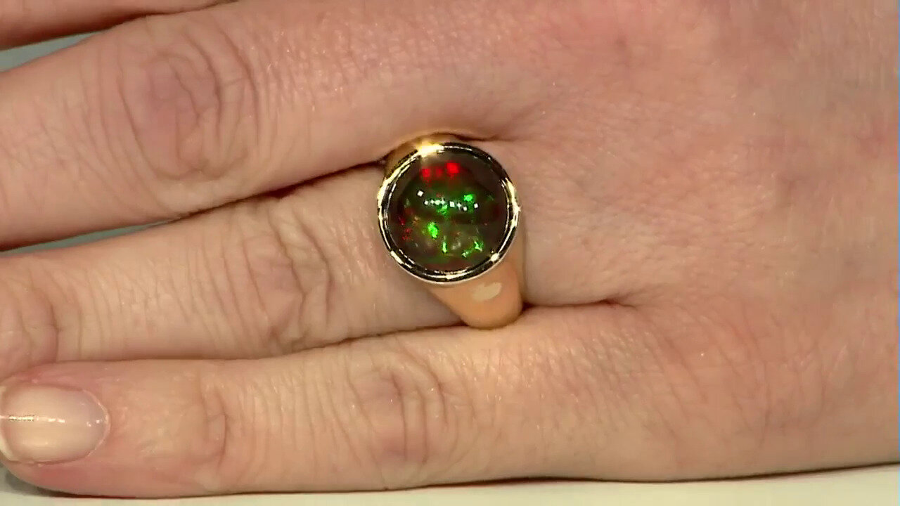 Video Mezezo Opal Silver Ring (Adela Silber)