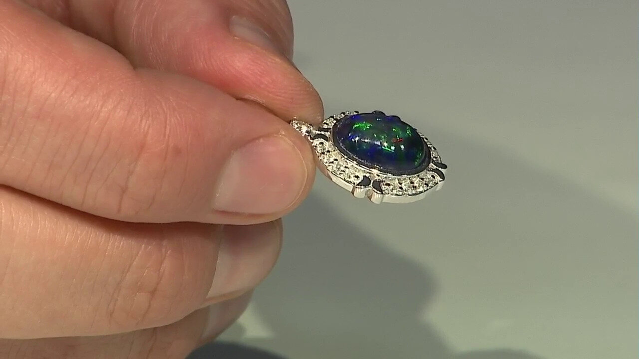 Video Mezezo Opal Silver Pendant