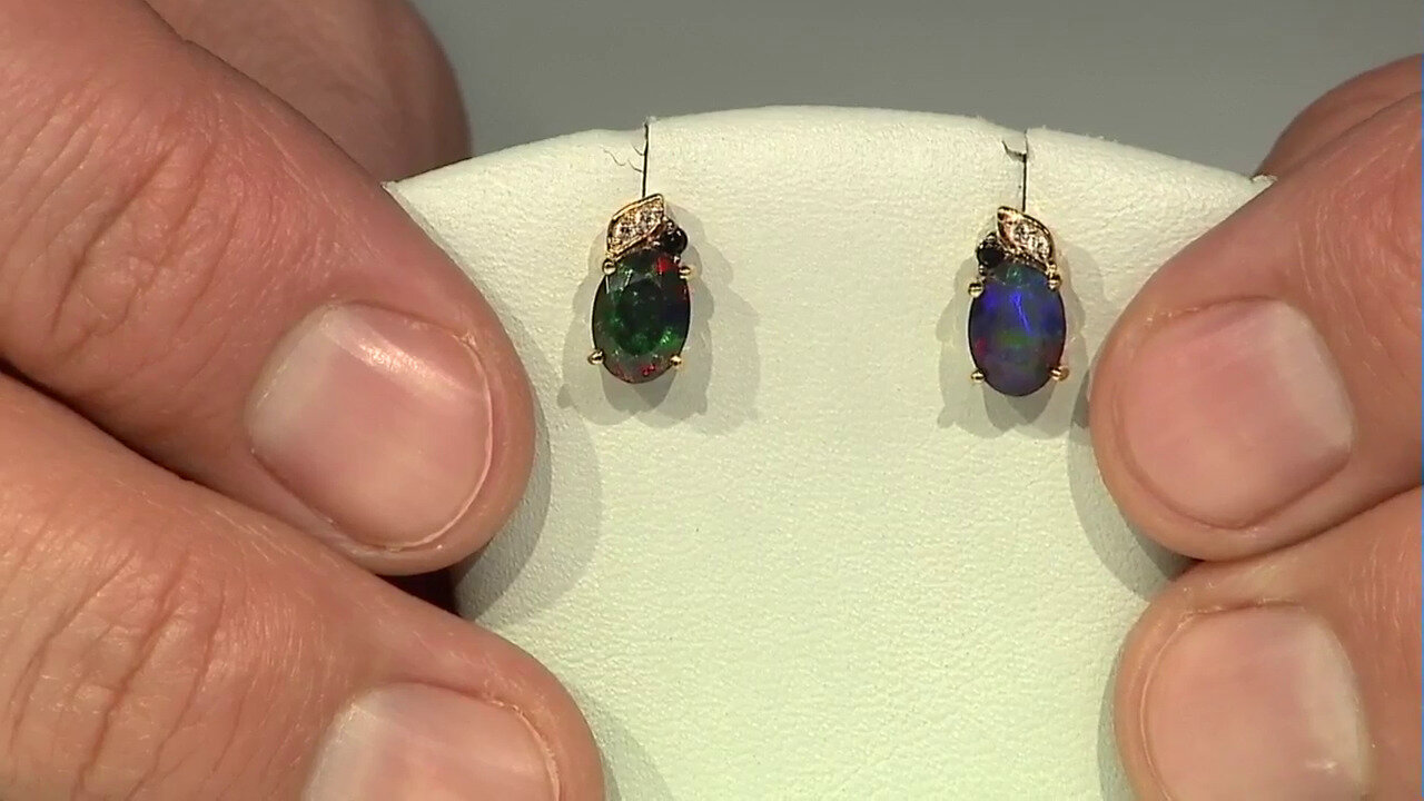 Video Mezezo Opal Silver Earrings