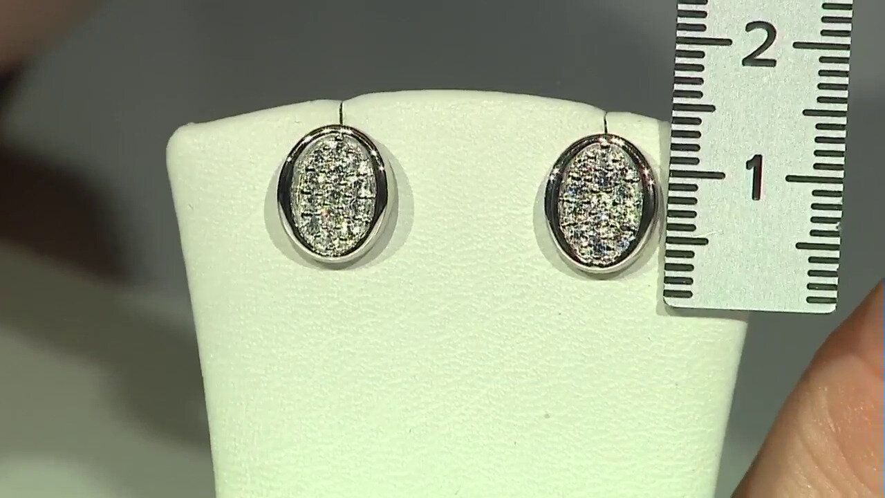 Video Zircon Silver Earrings