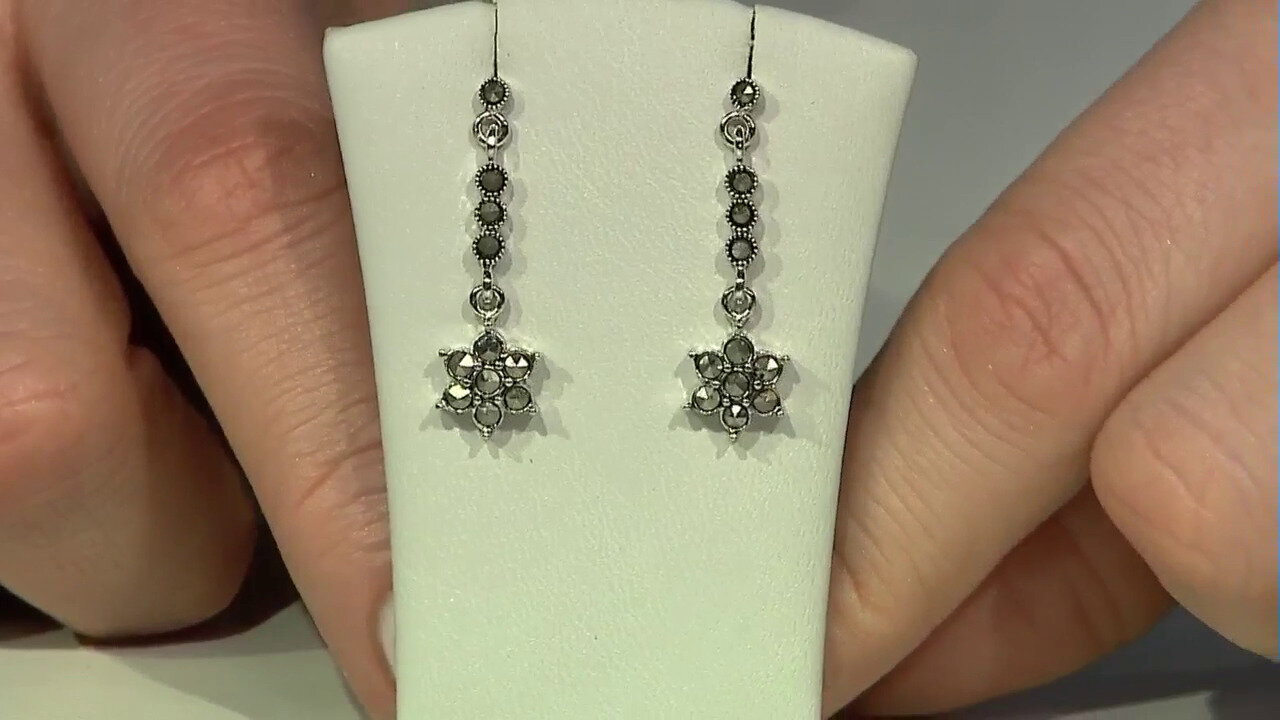 Video Marcasite Silver Earrings