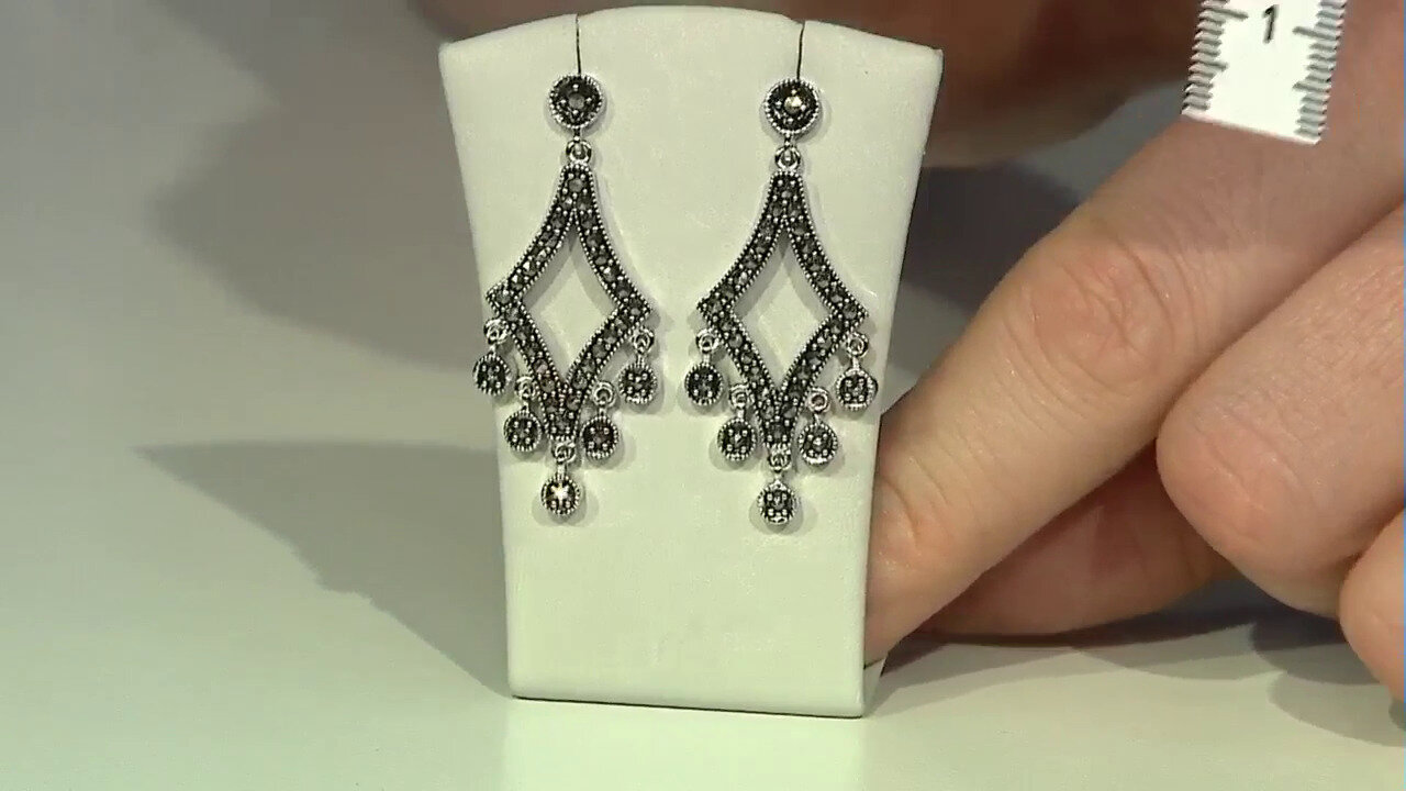 Video Marcasite Silver Earrings