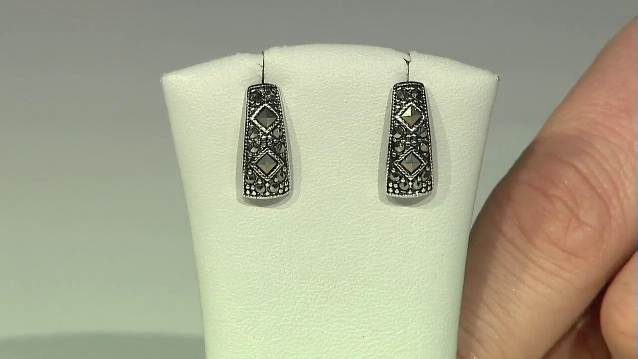 Video Marcasite Silver Earrings