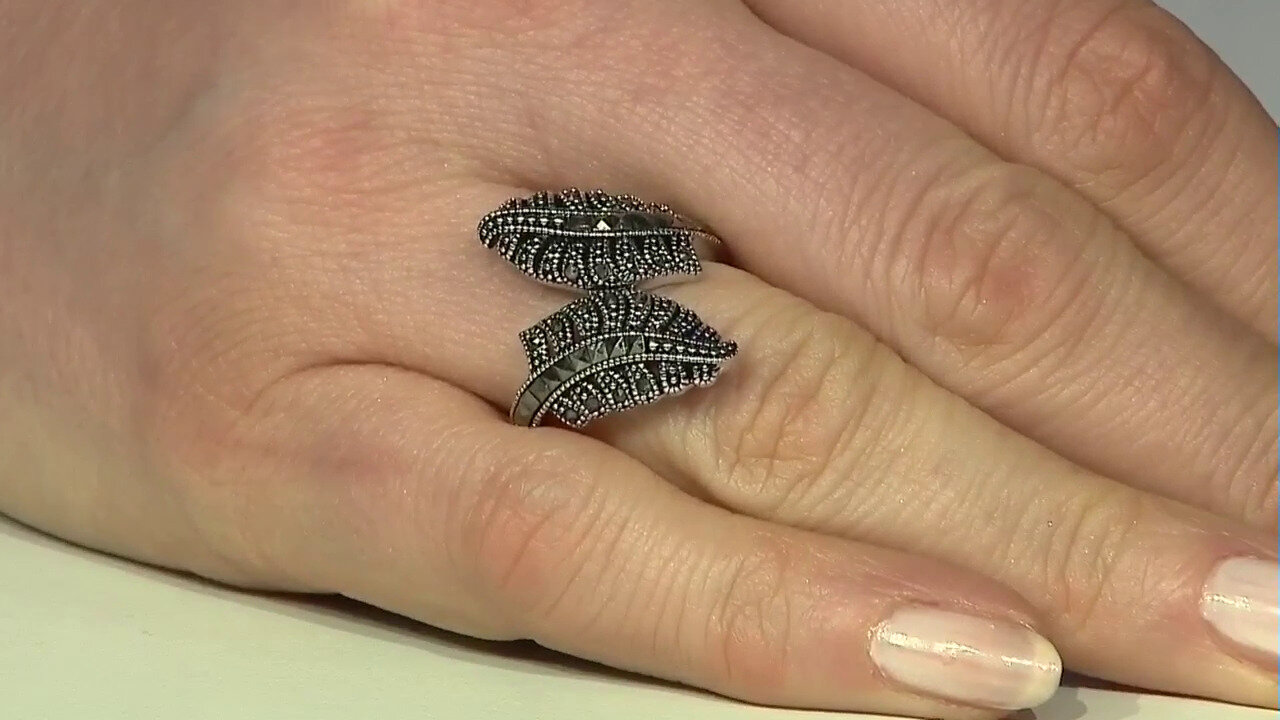 Video Marcasite Silver Ring