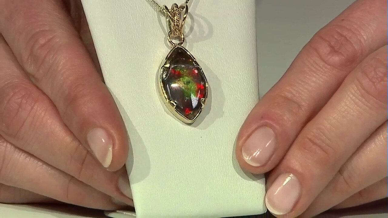 Video Ammolite Silver Pendant