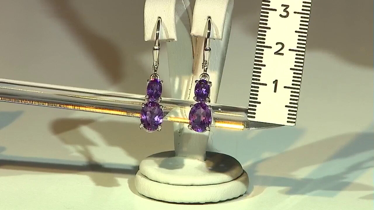 Video Moroccan Amethyst Silver Earrings