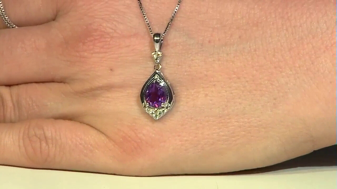 Video Moroccan Amethyst Silver Pendant