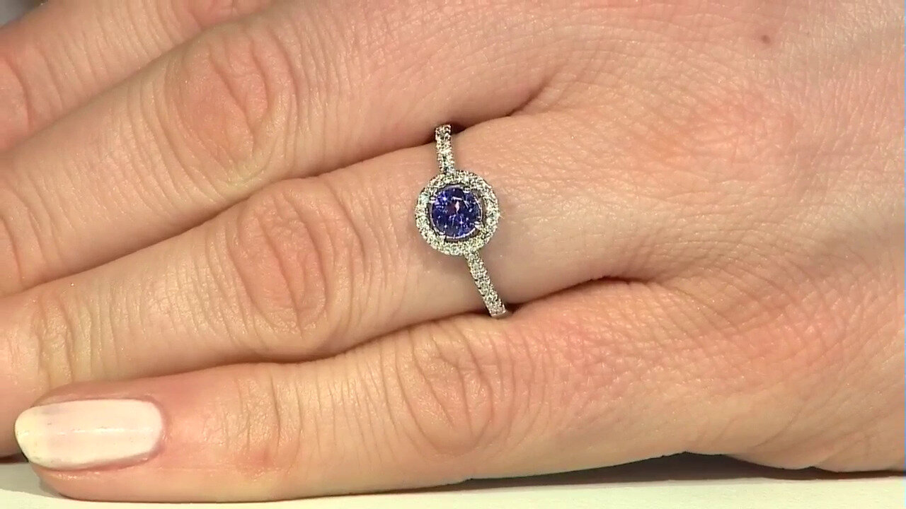 Video 10K AAA Tanzanite Gold Ring