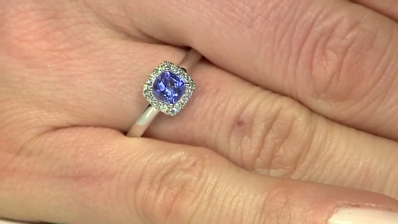 Video 10K AAA Tanzanite Gold Ring