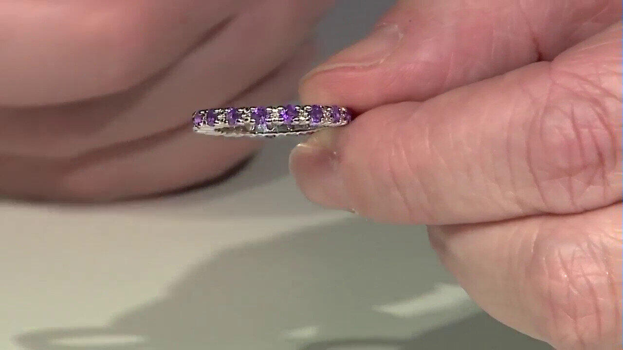 Video Siberian Amethyst Silver Ring