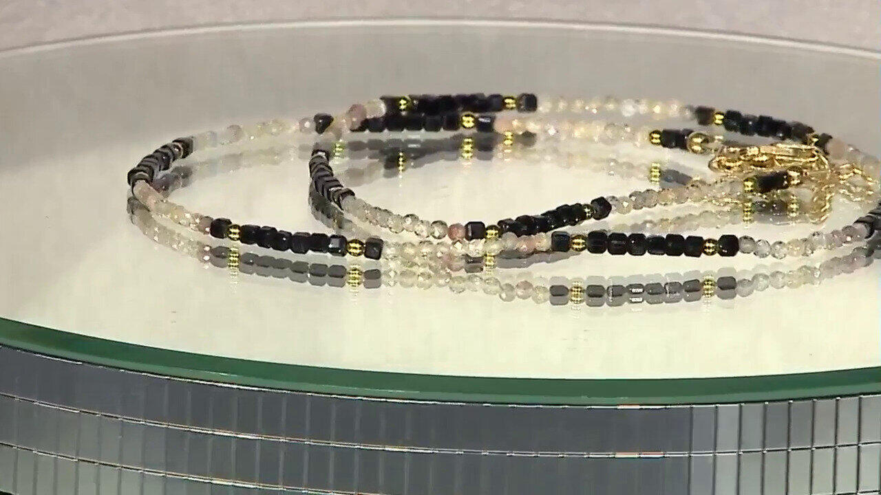 Video Black Spinel Silver Necklace