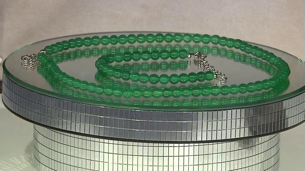 Video Green Onyx Silver Set