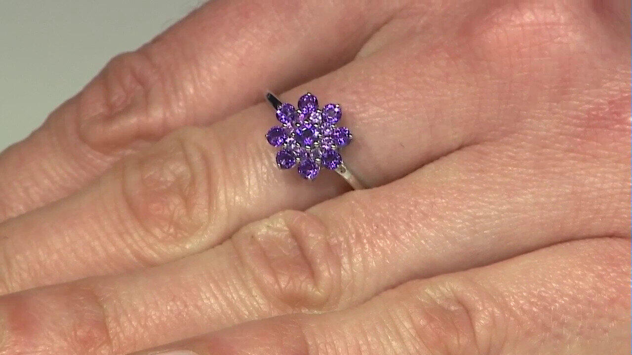 Video Siberian Amethyst Silver Ring