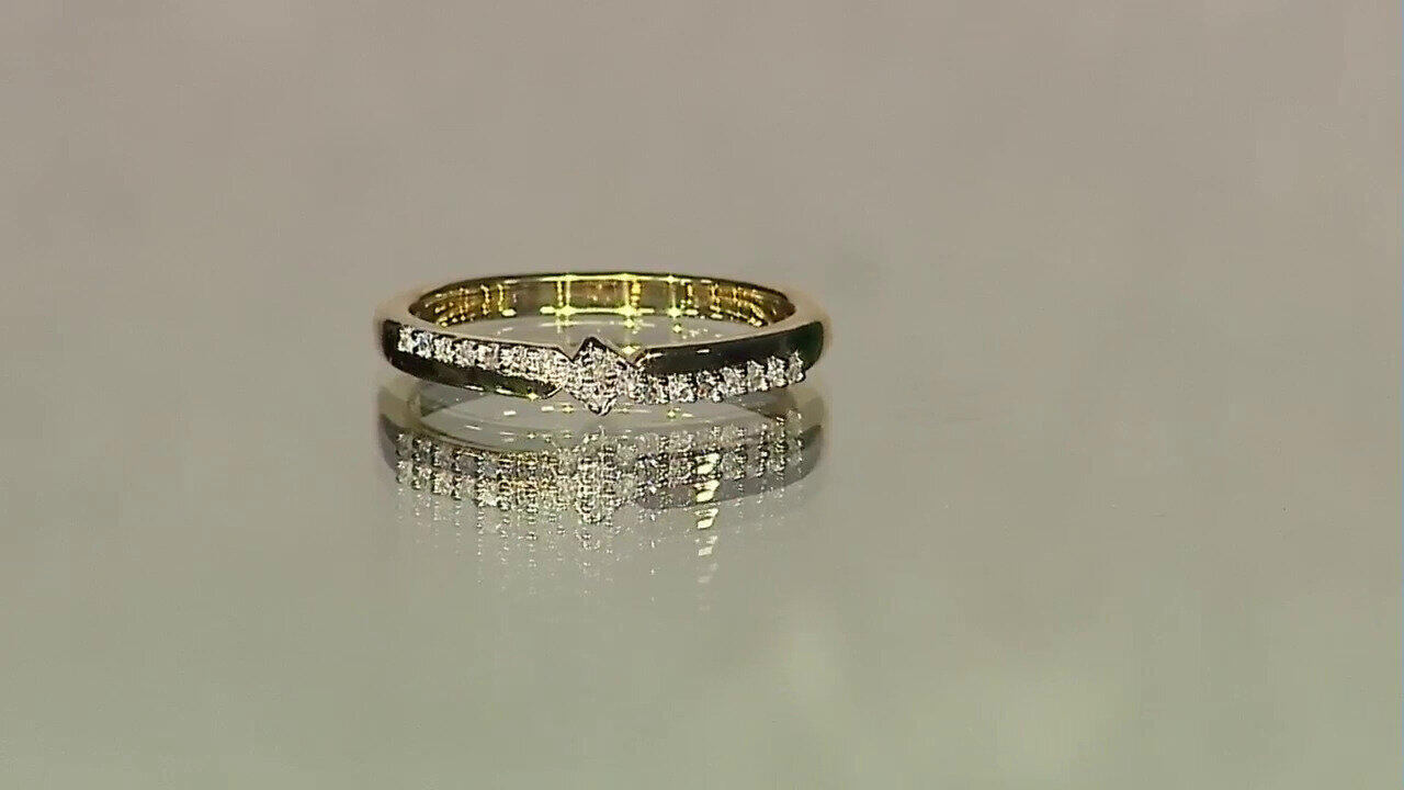 Video I2 (I) Diamond Silver Ring