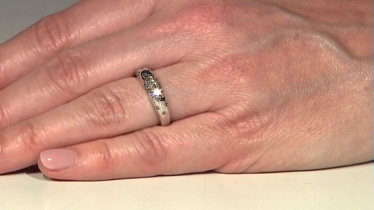 Video 9K SI1 Argyle Rose De France Diamond Gold Ring (Annette)