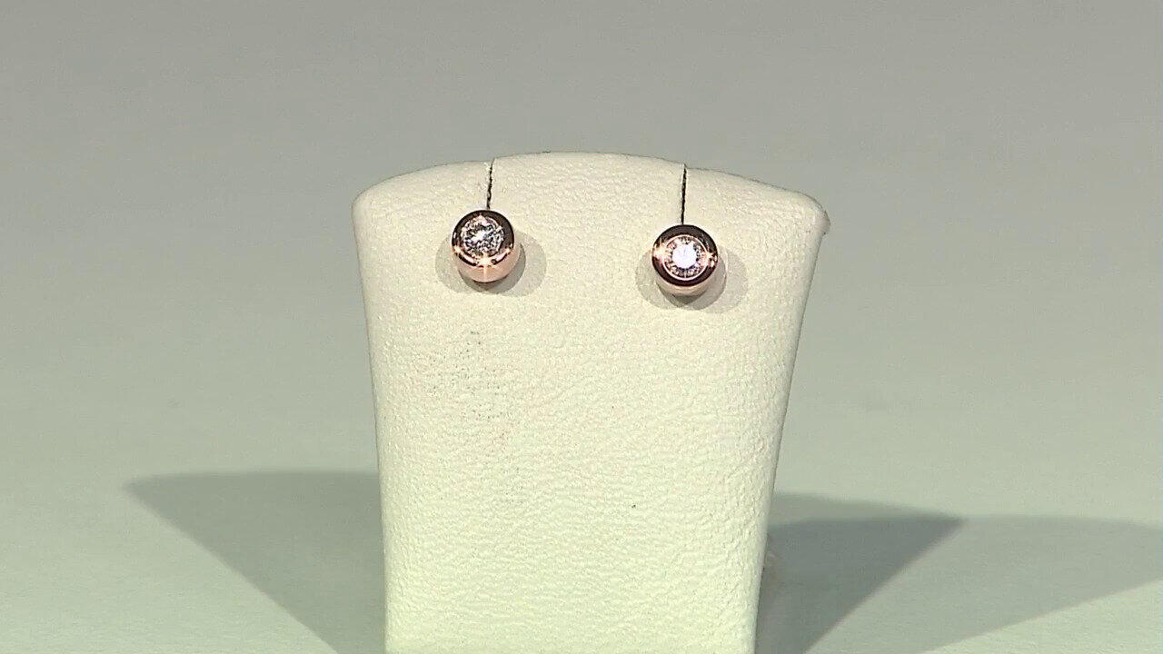 Video 9K IF (G) Diamond Gold Earrings (de Melo)