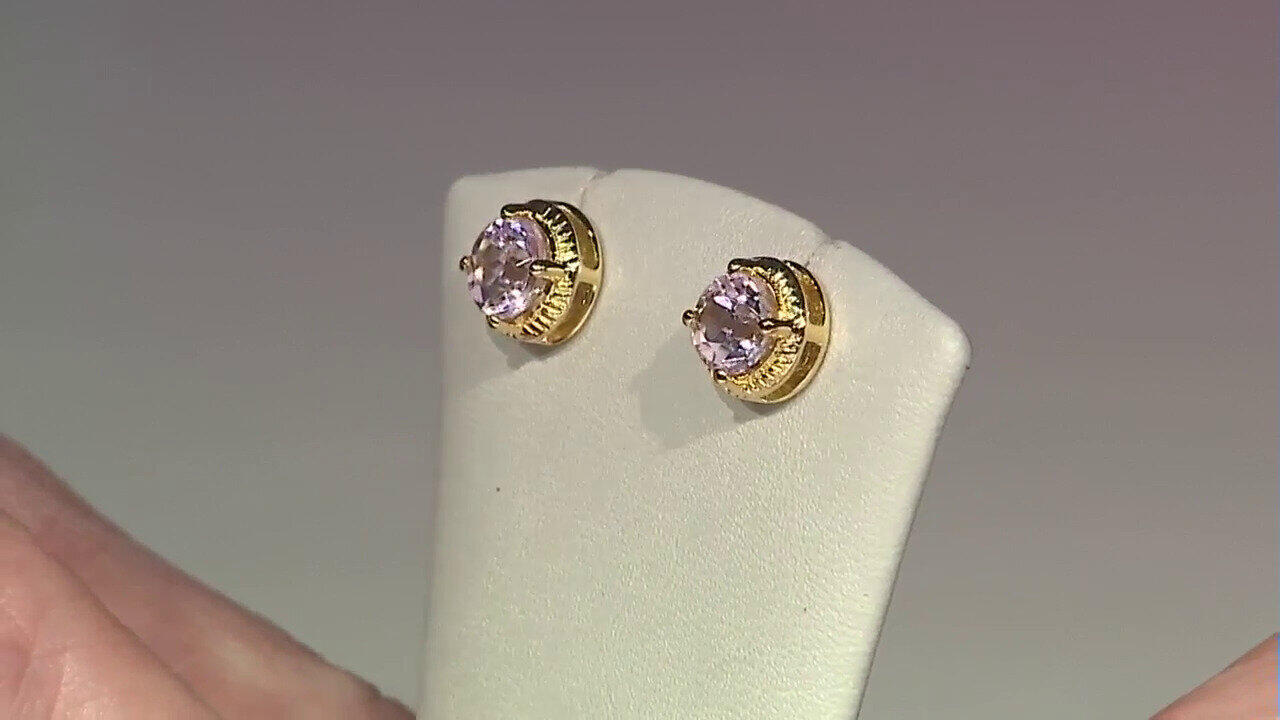 Video Kunzite Silver Earrings