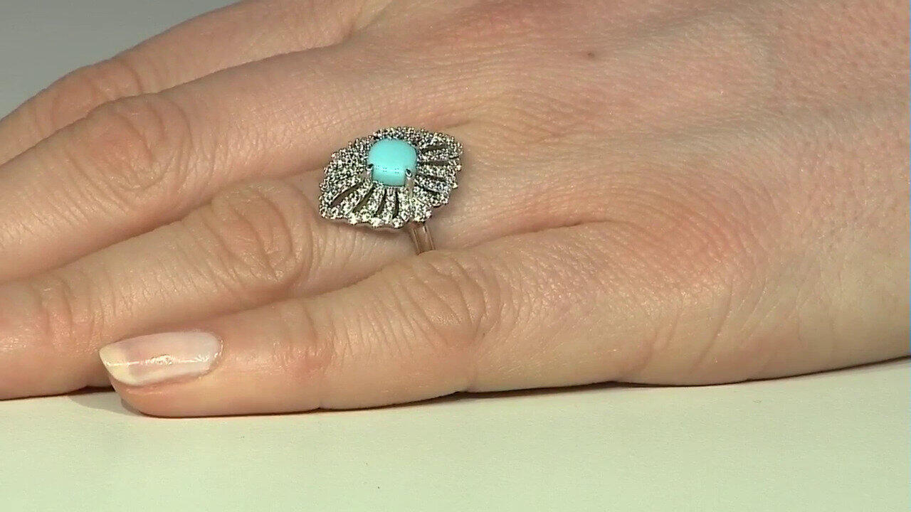 Video Turquoise Silver Ring