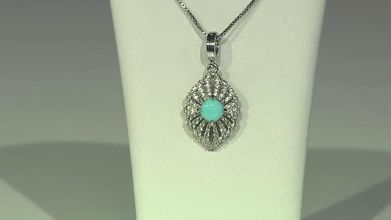 Video Turquoise Silver Pendant