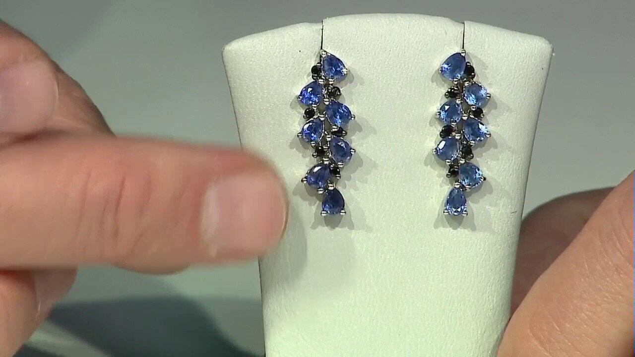 Video Nepal Kyanite Silver Earrings