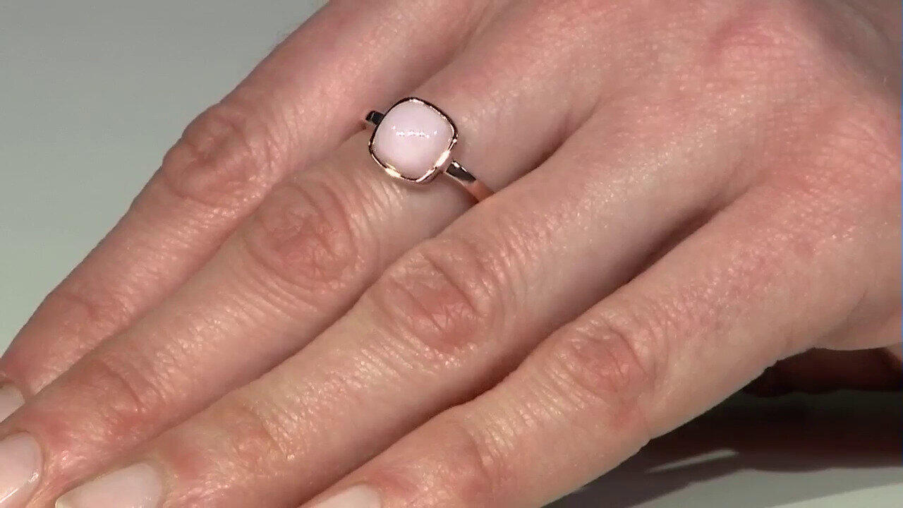 Video Bague en argent et Opale rose