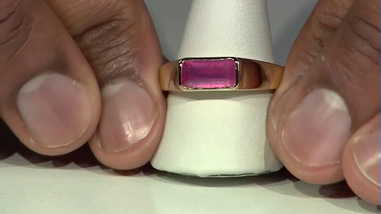 Video Madagascar Pink Sapphire Silver Ring