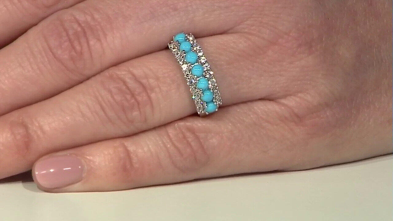 Video Sleeping Beauty Turquoise Silver Ring