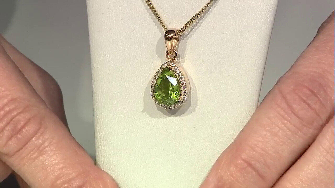 Video Peridot Silver Pendant