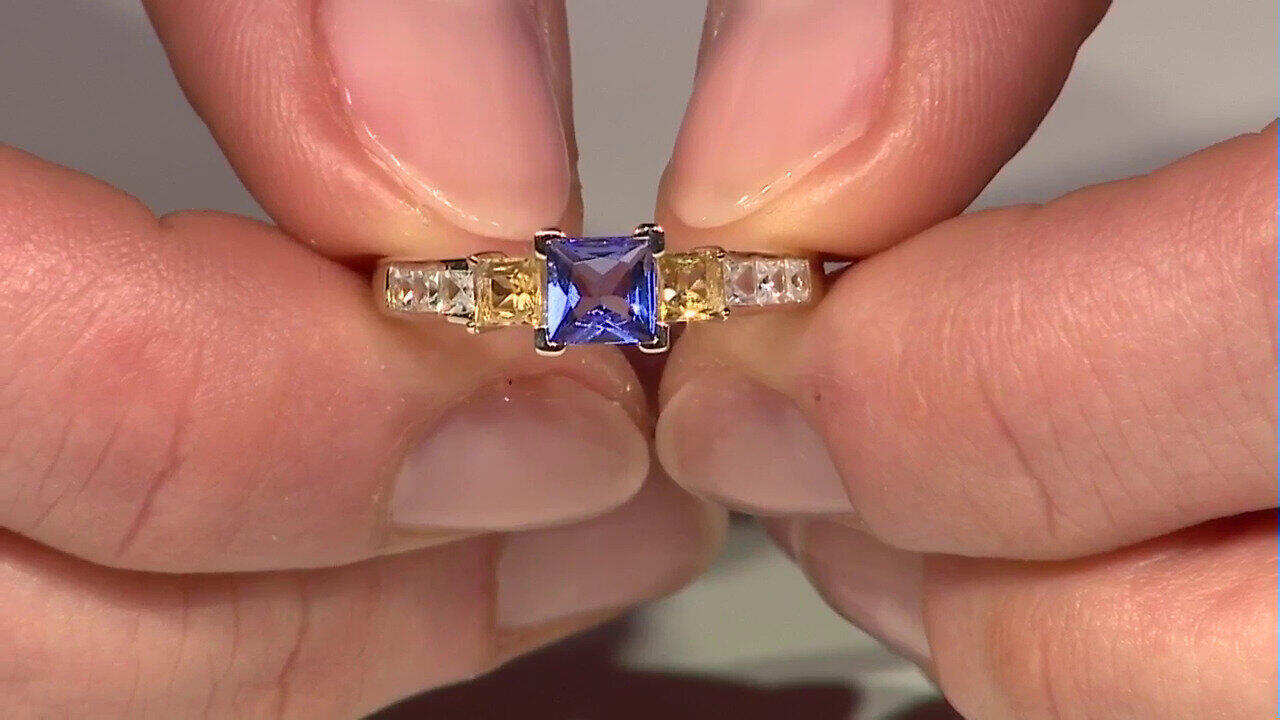 Video Tanzanite Silver Ring