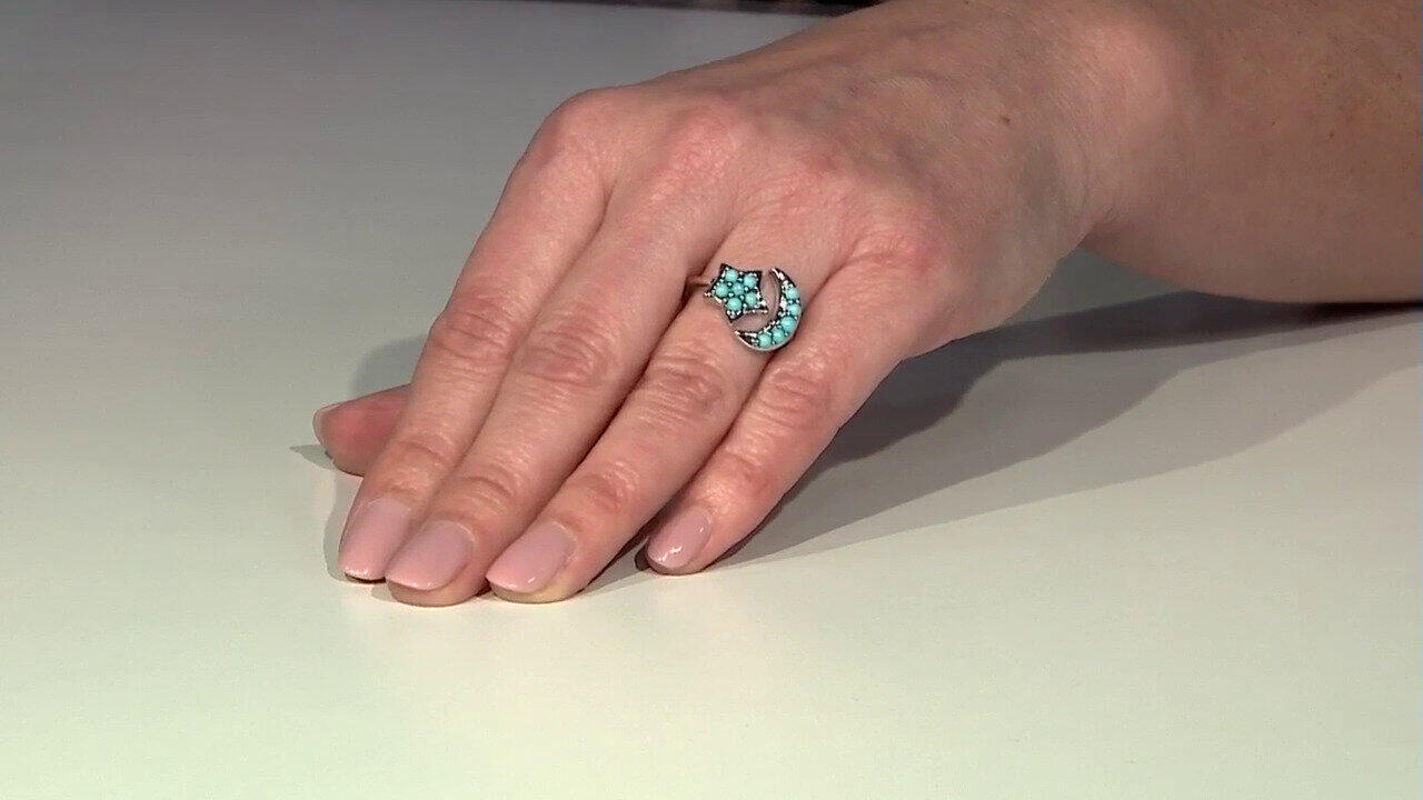 Video Turquoise Silver Ring