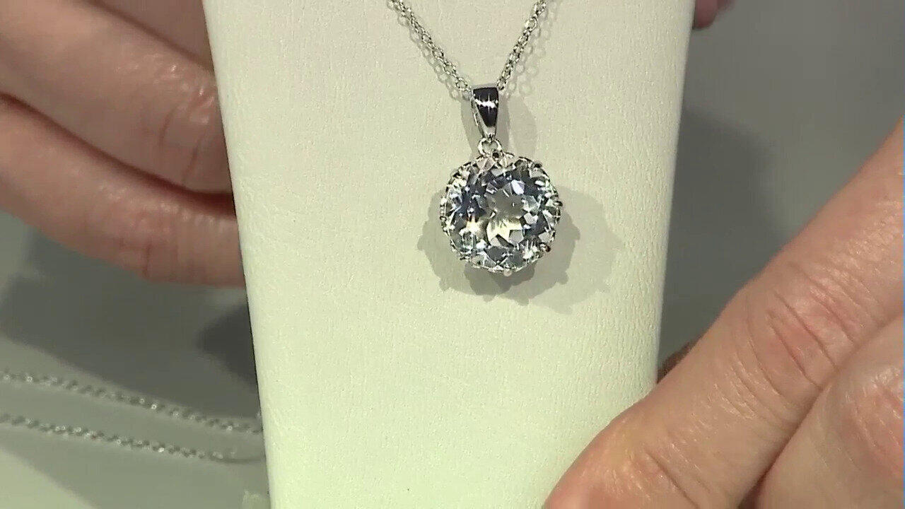 Video White Topaz Silver Necklace