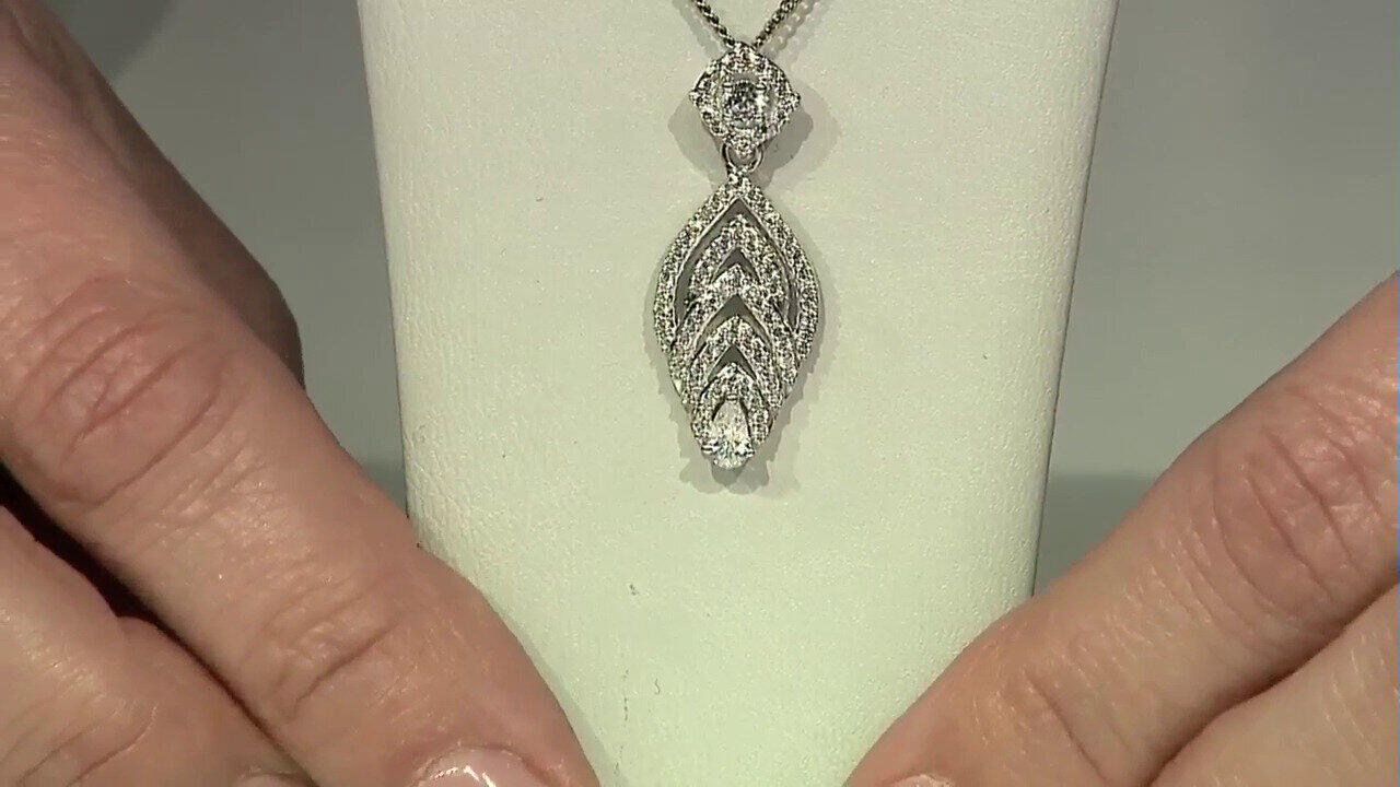 Video Zircon Silver Pendant